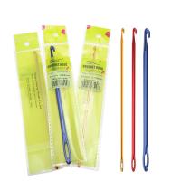 【YF】 Dailylike 1PC Aluminum Crochet Hook Weave Knit Tool with Eye Knitting Sewing Needle Craft Yarn 2.75mm 4.0mm 6.0mm