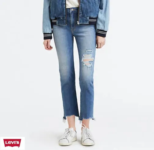 LEVI'S PREMIUM 724 High Rise Straight Crop Women's Jeans | Lazada PH