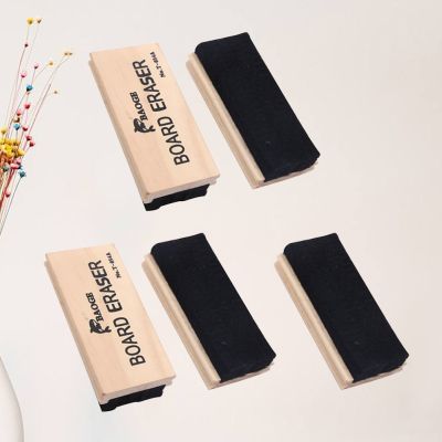 5 Wooden Eraser Chalkboard Blackboard Whiteboard Eraser for Chalk and Dry- Erase Board Cleaning