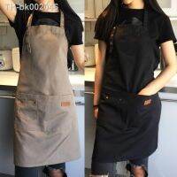 ✐¤♚ Womens Mens Cooking Chef Kitchen Restaurant Bib Apron Dress with 2 Pockets Chef Waiter Aprons Bibs Kitchen Accessory