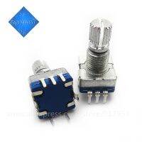 【YF】✓﹉  5pcs/lot Half / Plum axis rotary encoder handle length 15mm 20mm code switch/ EC11 digital potentiometer with switch 5Pin