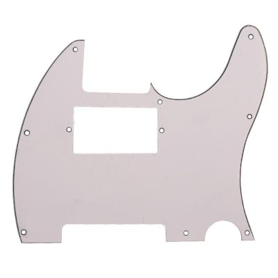 {:”》กีต้าร์ไฟฟ้า3ชั้นสีขาวปิ๊กอัพสองคอยล์หลุม Monting Pickguard Pickguard อุปกรณ์เสริมป้องกันการรอยขีดข่วนแผ้น