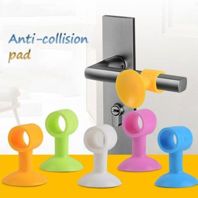 1Pcs Suction Cup Type Anti-Collision Door Stopper Silicone Door Handle Silence Protection Pad Suction Cup Type Silent Door Cover Decorative Door Stops
