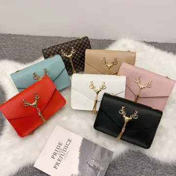 Women Fashion Tassel Chain Small Square Shoulder Messenger