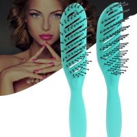 【CC】 Hairdressing Curving Hair Comb Hollow Massage Ribs Nine-row Colorful Styling