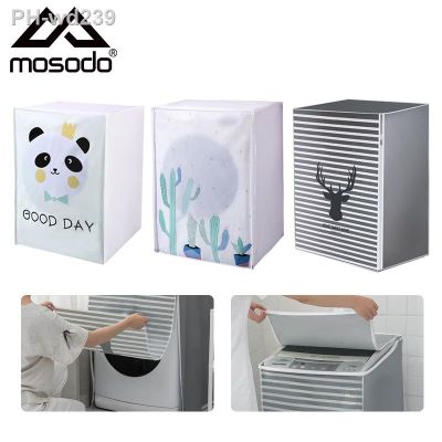 Front Loading Washing Machine Cover Sunscreen And Waterproof PEVA Dust Covers For Drying Machine Household Goods
