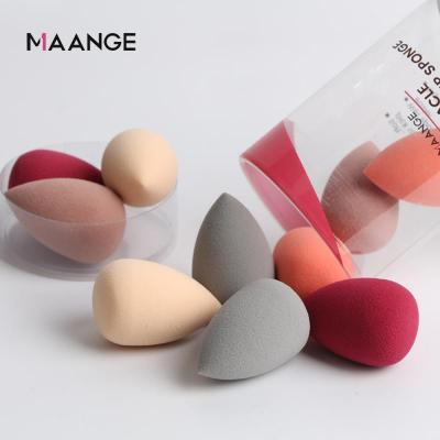 10pcs Makeup Beauty Powder Puff Blender Egg Sponge Drying Stand Storage Rack Water-drop Shape Puff Smooth Beauty Cosmetic