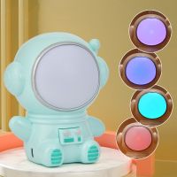 ┋✘ USB Rechargeable Astronaut Lamp Night Reading Light Kids Children Room Home Decor Light Gift