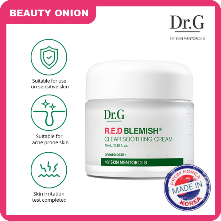 Dr.G RED BLEMISH CLEAR SOOTHING CREAM 70ML Lazada