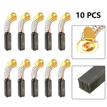 TASP 10 Pairs G720 Carbon Brushes 5x8x12mm for Black Decker G720-B3 GR750K  PF600-B3 Angle Grinder Motor Power Tool Spare Parts