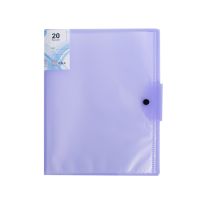 【hot】 File Folder Paper Organizer Binder Cover Examination Storage Clip for Office School 20 Pages (