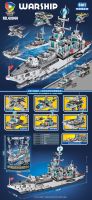 [COD] Compatible with Lego building blocks huge aircraft carrier assembled toy boy difficult educational childrens gift