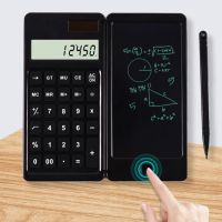 Multifunctional Calculator Handwriting Board Learning Office Portable Folding LCD Writing 10 Digit Display Math Calculation Tool Calculators
