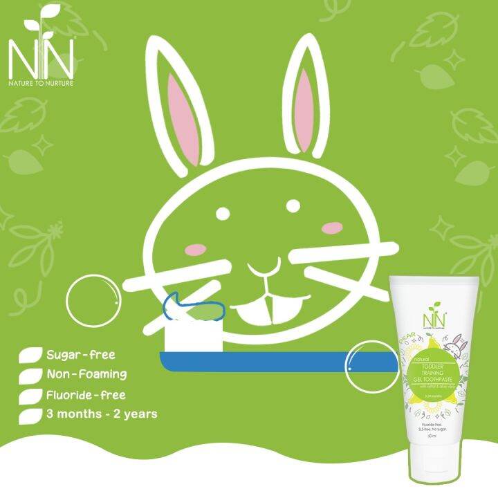Nature to Nurture Toddler Training Gel Toothpaste Pear 50ml Lazada PH