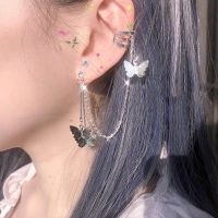 Korean Ins Butterfly Fairy Tale Temperament Cold Wind Earrings Ear Clips