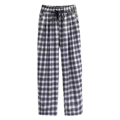 ส่งไวทันใจ Plaid pants กางเกงลายสก็อตขายาวทรงขาตรง เอวมีเชือกผูก มีกระเป๋า2ข้าง เนื้อผ้าหนังไก่ยืดได้ใส่เย็นสบาย รุ่น9331 /  9116 /  9112  / 9126