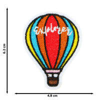 JPatch - บอลลูน บัลลูน ลูกโป่ง อากาศร้อน ลอยบนอากาศ สีสวย สดใส  ตัวรีดติดเสื้อ อาร์มรีด อาร์มปัก มีกาวในตัว การ์ตูนสุดน่ารัก งาน DIY Embroidered Iron/Sew on Patches