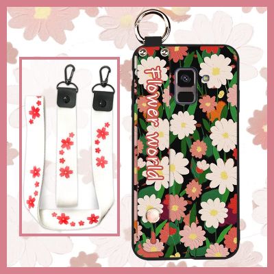 New Arrival Durable Phone Case For Samsung Galaxy A8 2018/A530F/A5 2018  Wristband Soft Case armor case Silicone cute