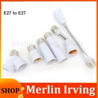 Merlin Irving Shop 9.5-28cm AC E27 To E27 LED light Lamp bulb Base Socket Screw Extension power Holder Converter Flexible E27-E27 Retardant Adapter