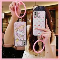 funny youth Phone Case For Nokia C22 ring personality bracelet solid color Back Cover protective creative cute Cartoon