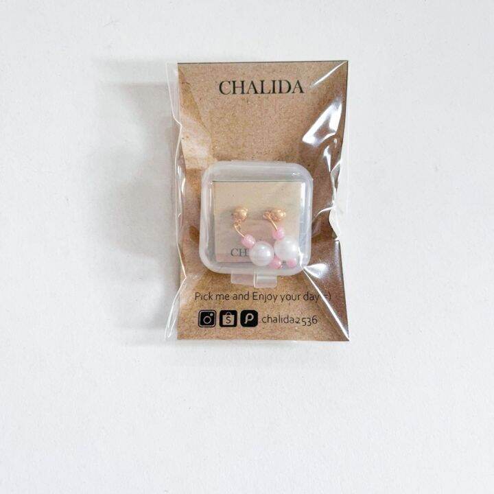 เครื่องประดับ-ต่างหูลูกปัดมุก-chalida