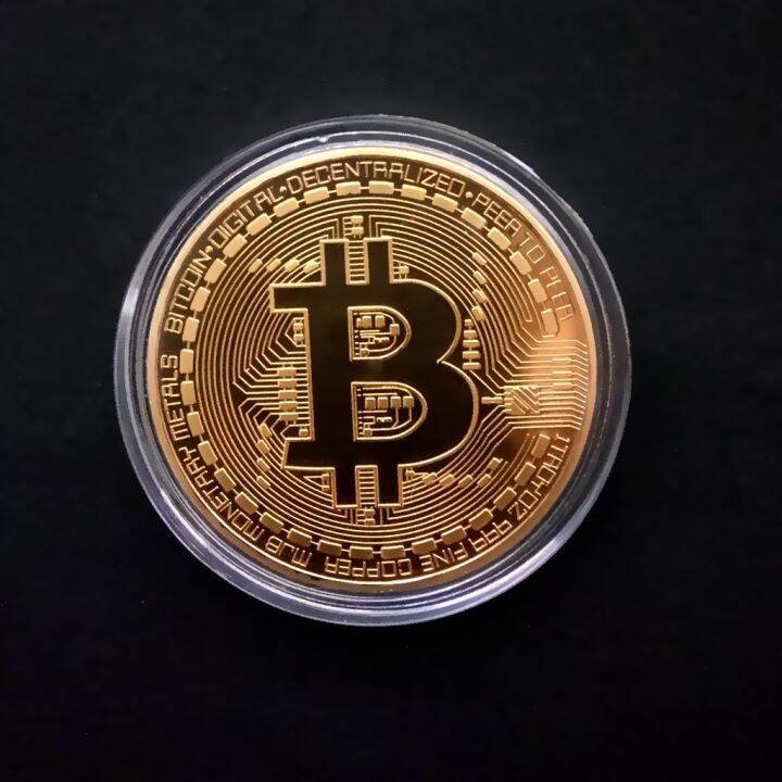 creative-souvenir-gold-plated-bitcoin-coin-collectible-great-gift-bit-coin-art-collection-gold-commemorative-coin-with-shell