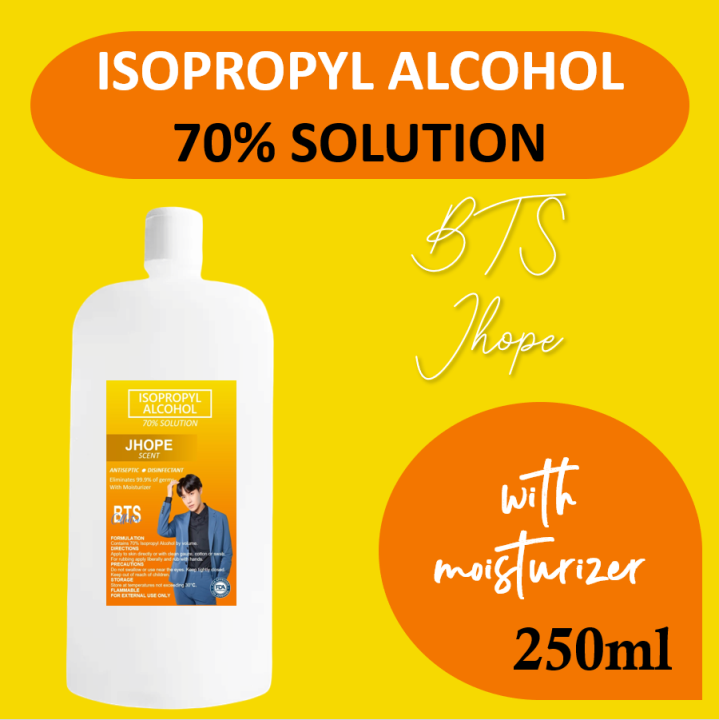 Bts Jhope 250ml 70 Isopropyl Alcohol With Moisturizer Lazada Ph 7259