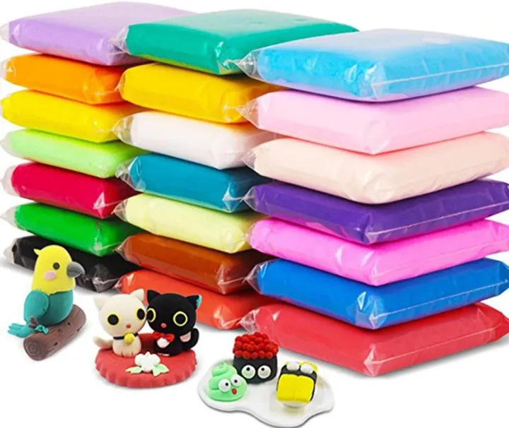 36 Colors Air Dry Clay Set, Super Light Clay Butter Slime Lazada