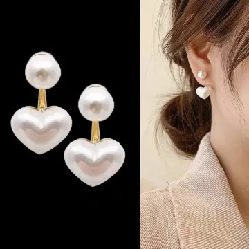 Vivienne Westwood Lynette Pearl Heart Earrings | Lyst