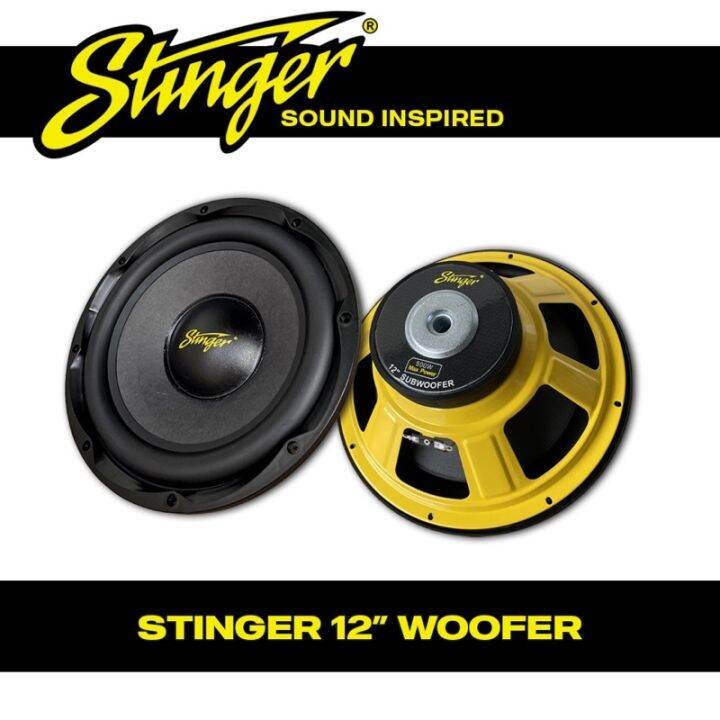 ⭐READY STOCK⭐The car Stinger Car Subwoofer 12 inch 500W Max Power