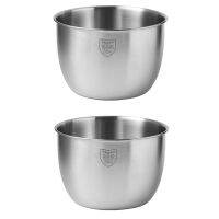 2X Kitchen Stainless Steel 304 Mixing Bowl Deep Design Cooking Baking Cake Bread Salad Kitchen Mixer Bowl, 3600ML