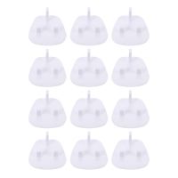 12 Pcs Socket Protection Cover Baby Proofing Outlet Covers British Regulatory Child Electrical Protector White Abs