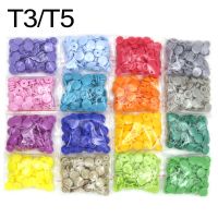 20Sets T3/T5 Round Snap Button KAM Plastic Buttons For Chirldren Folder Dark Buckle Press Studs Crafts Button DIY Baby Clothes Haberdashery