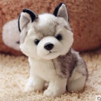 【ของเล่นตุ๊กตา】 Husky Doll Plush Toys Simulation Animal Husky Dog Doll Toys Children 39;s Birthday Present Sofa Decoration ！