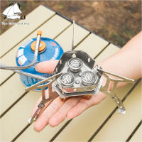 NEW Outdoor 3-burner Camping Stove Portable Ultralight Windproof 304 Stainless Steel Split Lighter Tourist Equipment