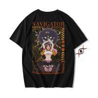 เสื้อยืดแขนสั้นคอกลมเสื้อยืดผ้าฝ้าย พิมพ์ลายอนิเมะ One PIece Genryu Nami The Cat Burglar Navigator Zeus ยุค 24sCotton 10 S-5XL