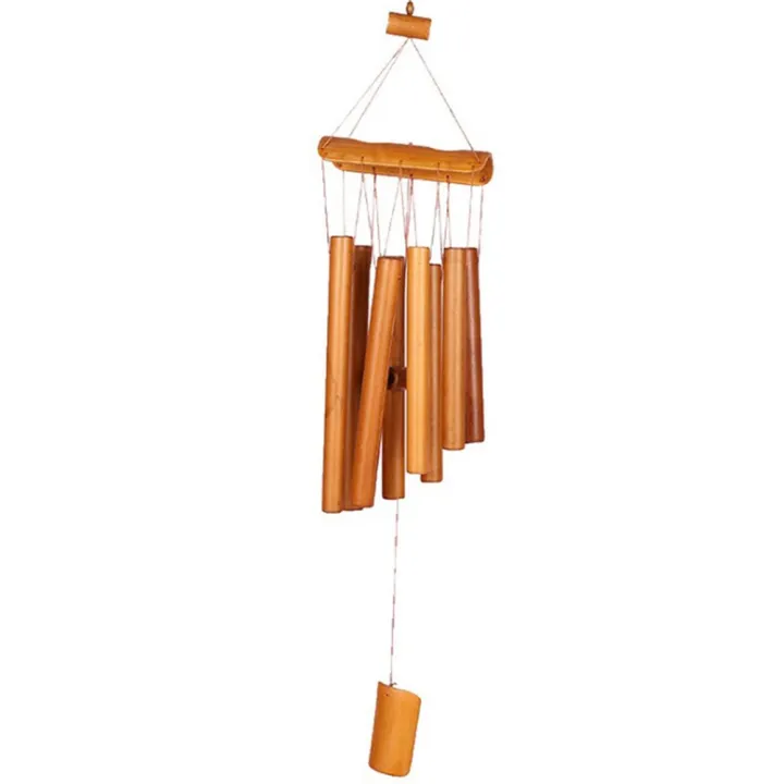 Wind Chimes Bamboo Beautiful Crafts Decoration Display Garden Handmade ...