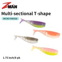 【hot】♣ Original ZMAN FINESSE Multi-sectional T-shape Fishing Soft Baits 8pcs/bag