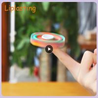 Rotating Gyroscope Puzzle Funny Vent Toy Multicolour Fingertip Gyroscope Sucker Dart Decompression Toys Educational Toys