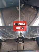 พรมยางปูพื้นภายในรถยนต์ 5 ชิ้น ยางลายกระดุมสีดำ เข้ารูปของ HONDA BR-V รุ่นปี 201ุ6-2022 (มีรุ่น 5และ7 ที่นั่ง)