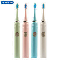 Electric Toothbrush with Soft Bristle Waterproof Oral Hygiene Teeth Whitening with Replacement Brush Heads Set