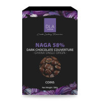 ใหม่ล่าสุด! DLA ดาร์กช็อกโกแลต คูเวอร์เจอร์ 58% 500 กรัม DLA Dark Chocolate Couverture 58% 500g สินค้าล็อตใหม่ล่าสุด สต็อคใหม่เอี่ยม เก็บเงินปลายทางได้
