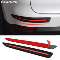 YASOKRO 2 PCS Car Sticker Bumper Scratch Protection Car Front/Rear Edge Corner Guard Scratch Protection car Decoration Strip Bumper Stickers Decals Ma