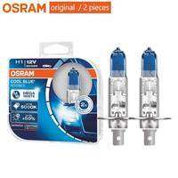 OSRAM Original H1 H4 Halogen Light Bulbs 55W 5000K Cool Blue Advance Mega White OEM HB2 9003 Interior Fog Lamp 12V Universal 2Pc