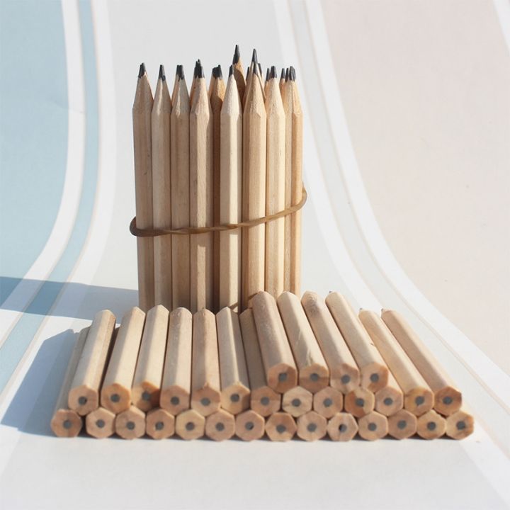 200pcs-3-5inch-wood-pencil-beginner-writing-pencil-students-sketch-pencil-stationery-hexangular-a