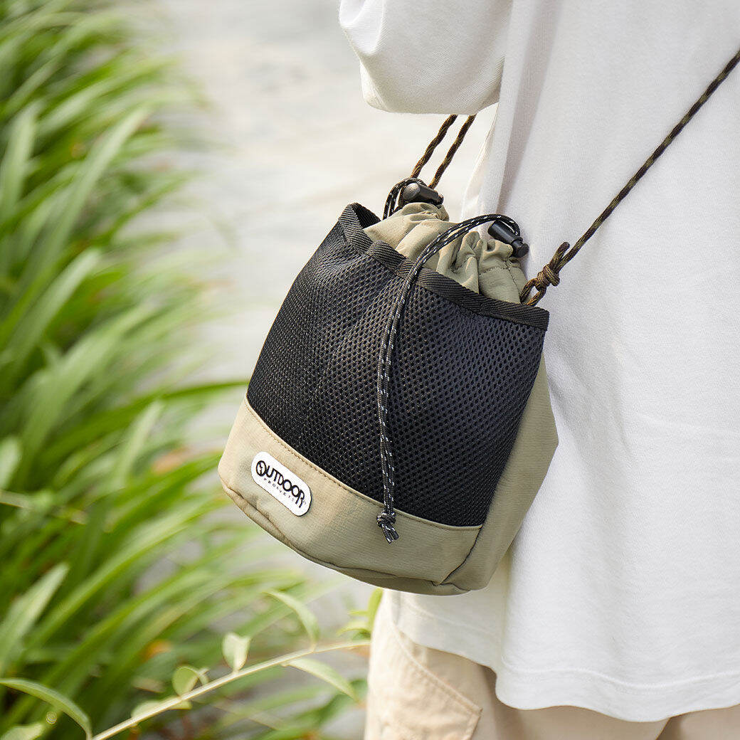 OUTDOOR PRODUCTS (LS BAGS) DRAWSTRING BAG กระเป๋าทรงขนมจีบ