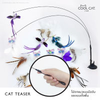 ไม้ตกแมว ไม้ล่อแมว แบบมือจับและแบบตั้งพื้น (Cat Teaser)