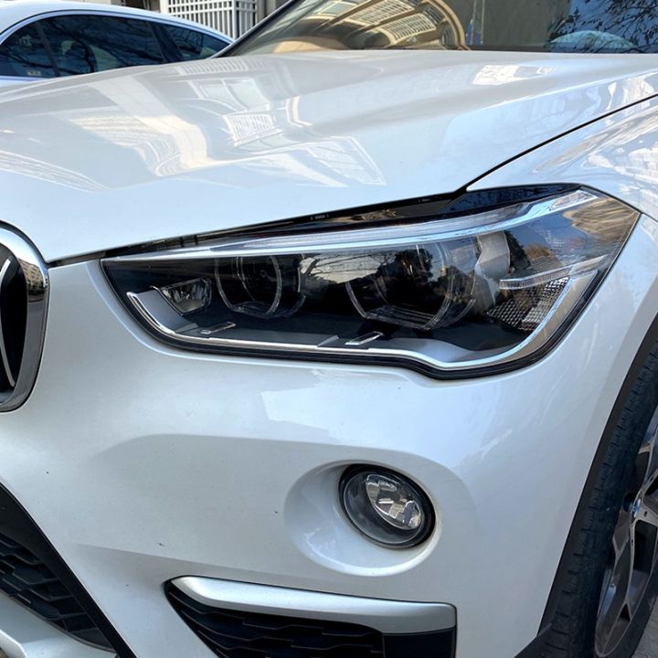 front-headlight-cover-head-light-lamp-eyelid-eyebrow-trim-abs-for-bmw-x1-f48-xdrive-2015-2021