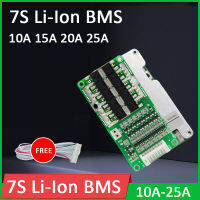 7วินาที24โวลต์15A 20A 25A BMS 3.7โวลต์18650 Li-Ion คณะกรรมการป้องกัน W Balancer การจัดเก็บพลังงานพลังงานแสงอาทิตย์โคมไฟ3วินาที4วินาที