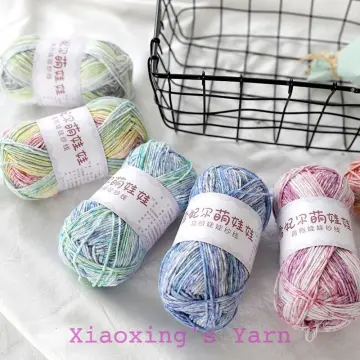 Shiny Fingering cotton yarn